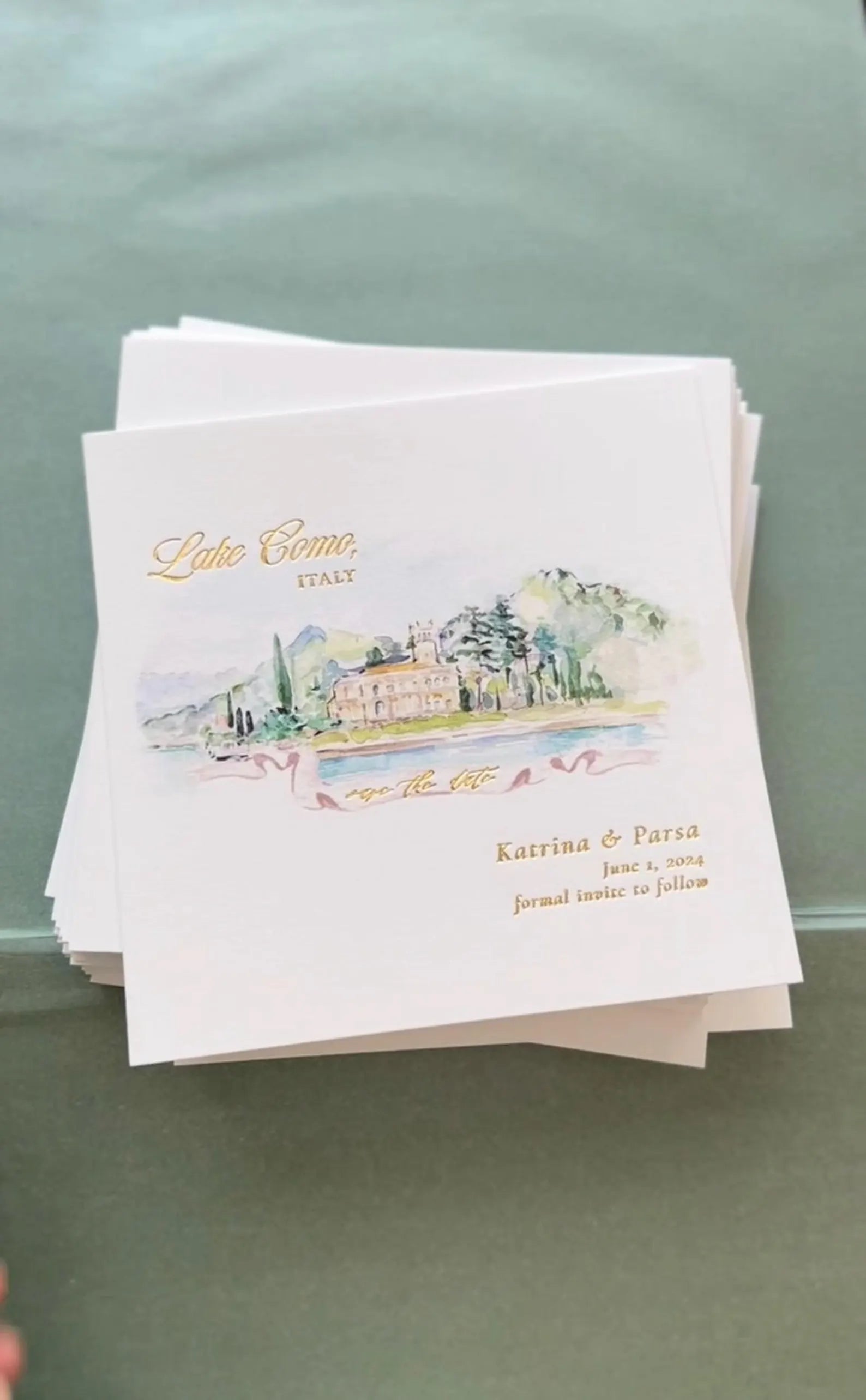Lake Como Save the Date