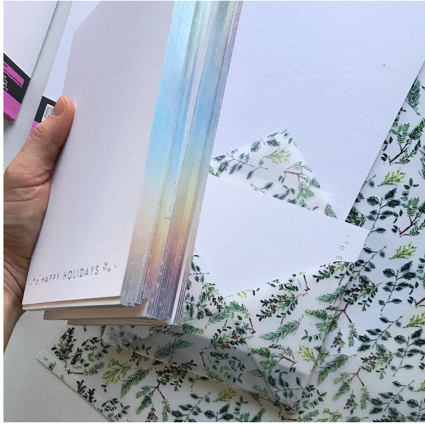 Letterpress Holographic Holiday