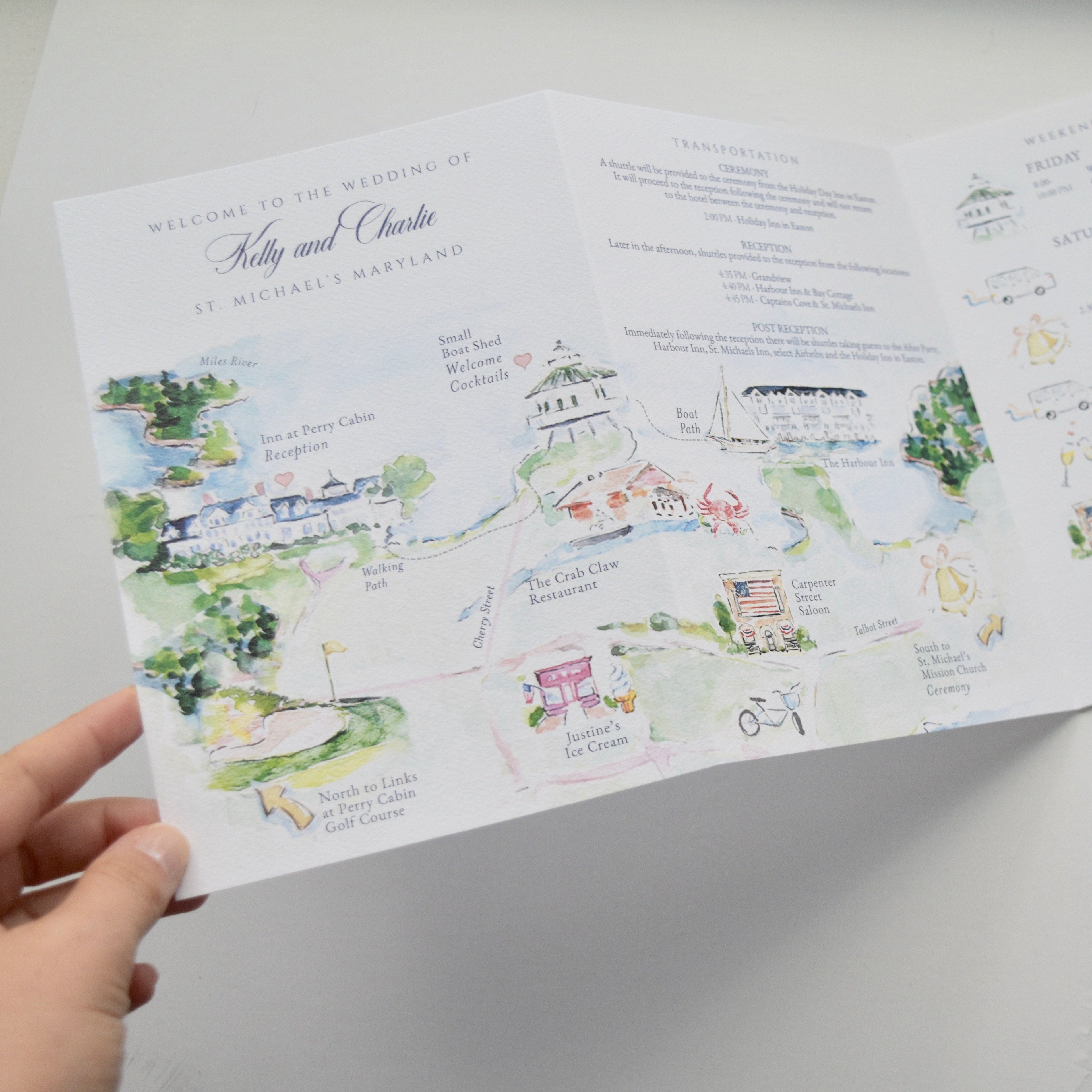 Itinerary · St. Michaels