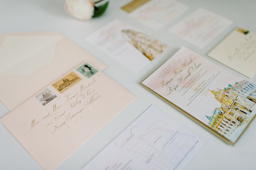 Chicago No. 1 | Blush + Gold