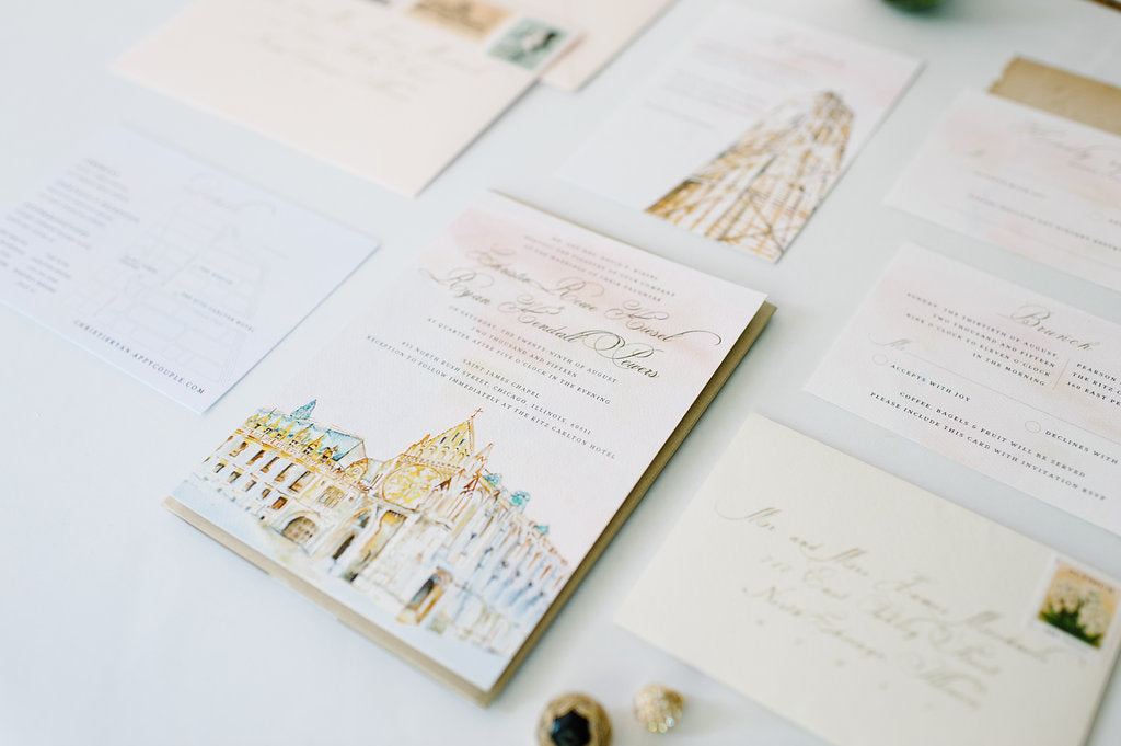 Chicago No. 1 | Blush + Gold