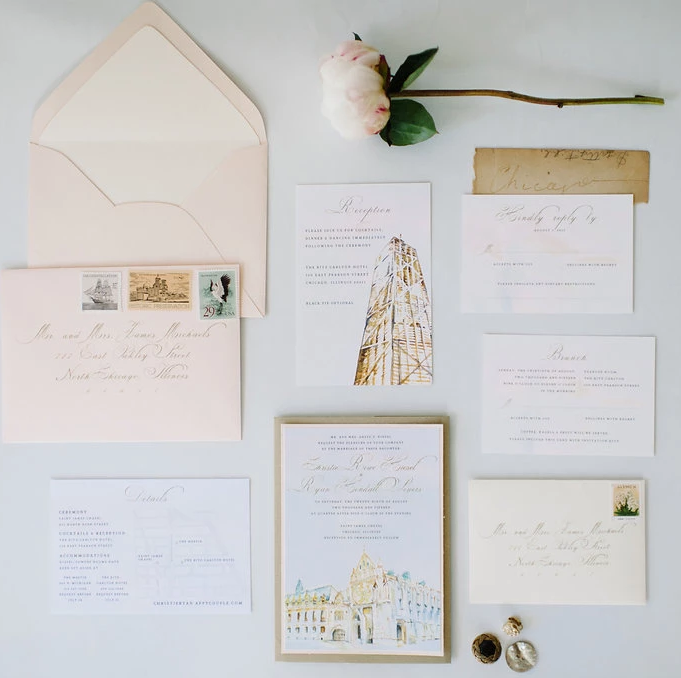 Chicago No. 1 | Blush + Gold