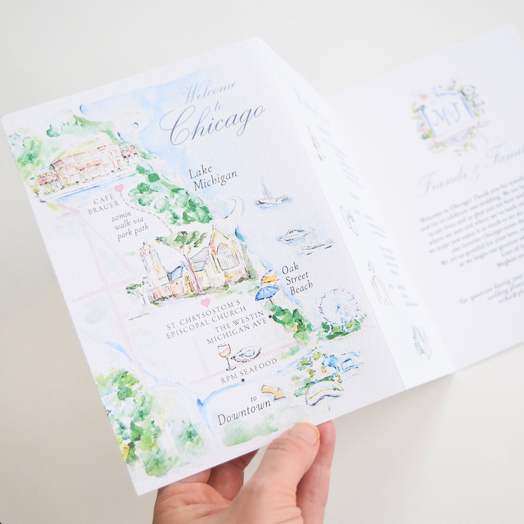 Itinerary · Chicago Trifold