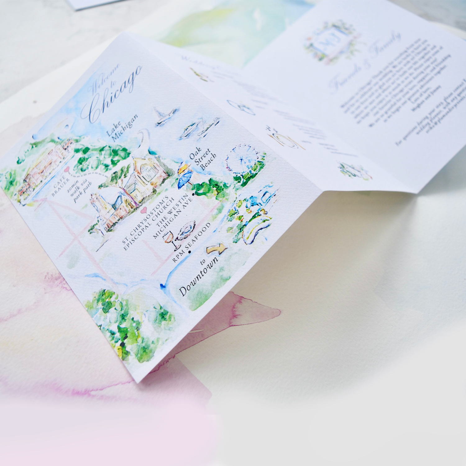 Itinerary · Chicago Trifold