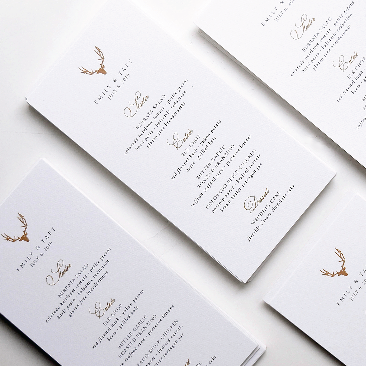 Menus · Vail